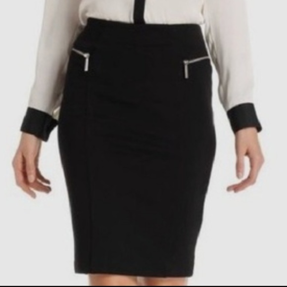 michael kors black pencil skirt